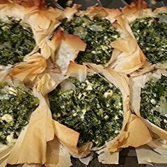 A picture of Mini Veggie Greek Spinach Pies.