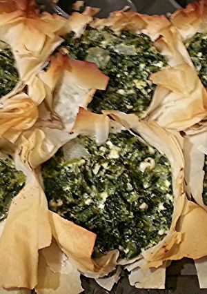 A picture of Mini Veggie Greek Spinach Pies.