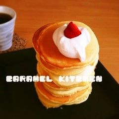 A picture of Chewy and Fluffy Pancake Tower.