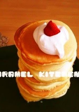 A picture of Chewy and Fluffy Pancake Tower.