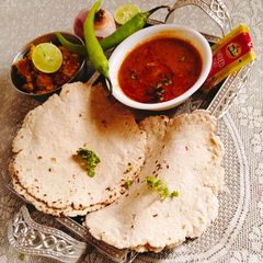 A picture of BRAN Roti 😋 (Bran wheat flour Roti).