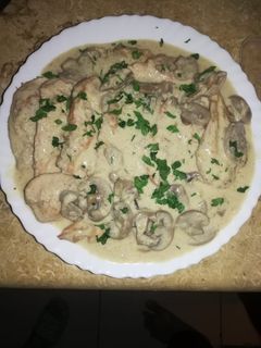 صورة لوصفة بيكاتا دجاج بالمشروم (الفطر)