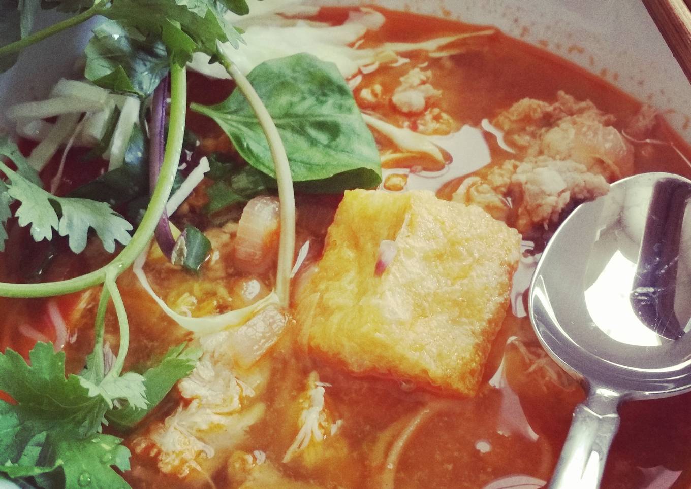 Recipe of Quick Quick Bun Rieu (Crab Meat Ball Noodle Soup)