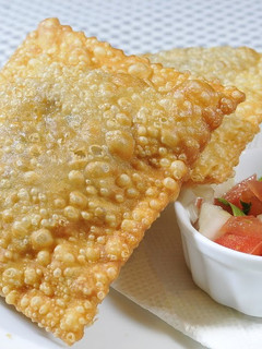 A picture of Pastel - A Brazilian Dish.