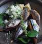 Simple Way Make Recipe Grilled Pacific Saury Sushi with Black Rice that is Really Delicious, Can Spoil the Tongue}