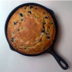 A picture of Sweet Blueberry Cornbread.
