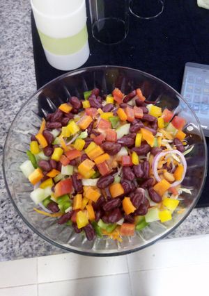 A picture of Nigerian salad.