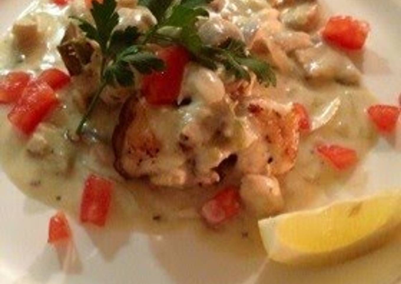 Sole Meunière - Mushroom Soy Cream Sauce