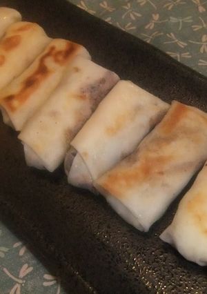 A picture of Easy Spring Rolls with Nori Tsukudani and Okara.