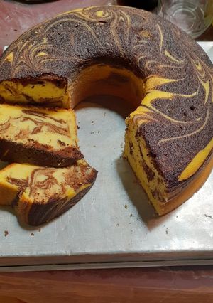 Foto resep Cake marmer putih telor