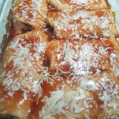 A picture of Spanish Beef Burritos.