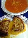 grilled cheese with tomato soup three options