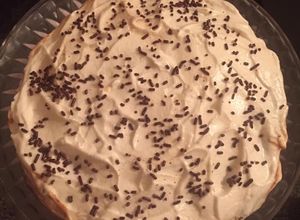 Una foto de Torta Charlotte con crema pastelera de chocolate 👩🏼‍🍳🙏🏻❤️🥳