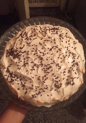 Una foto de Torta Charlotte con crema pastelera de chocolate 👩🏼‍🍳🙏🏻❤️🥳