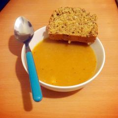 Root Vegetable Soup with Irish Soda Bread A picture of Root Vegetable Soup with Irish Soda Bread.