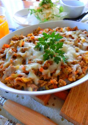 A picture of Dry Curry (Rice Gratin or Doria Style).