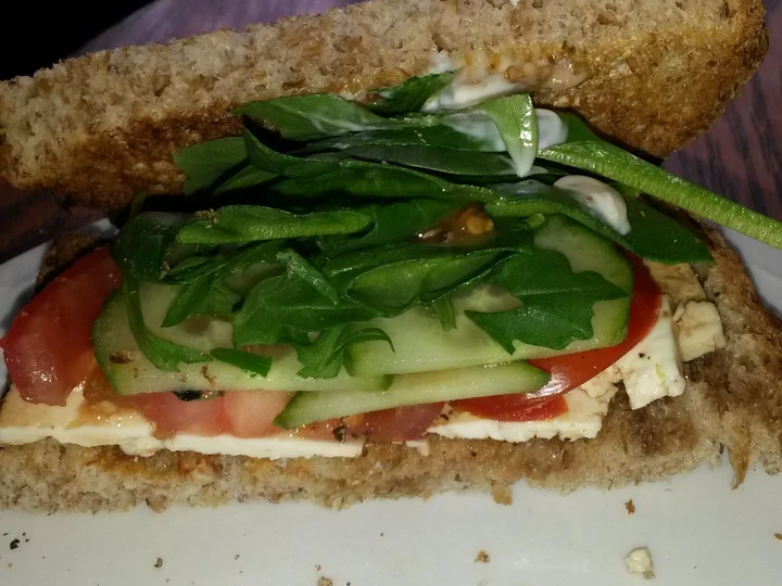 How To Make sandwich salad Yunani which Delicious