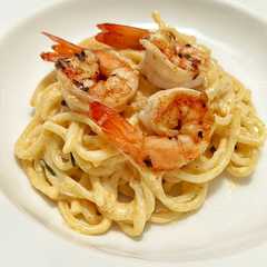 Creamy Shrimp Spaghetti-レシピのメイン写真