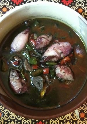 Foto resep Cumi pedas kuah hitam #BikinRamadanBerkesan