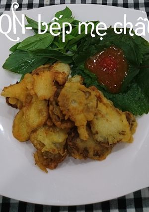 Hình của món Nấm bào ngư chiên giòn chay.