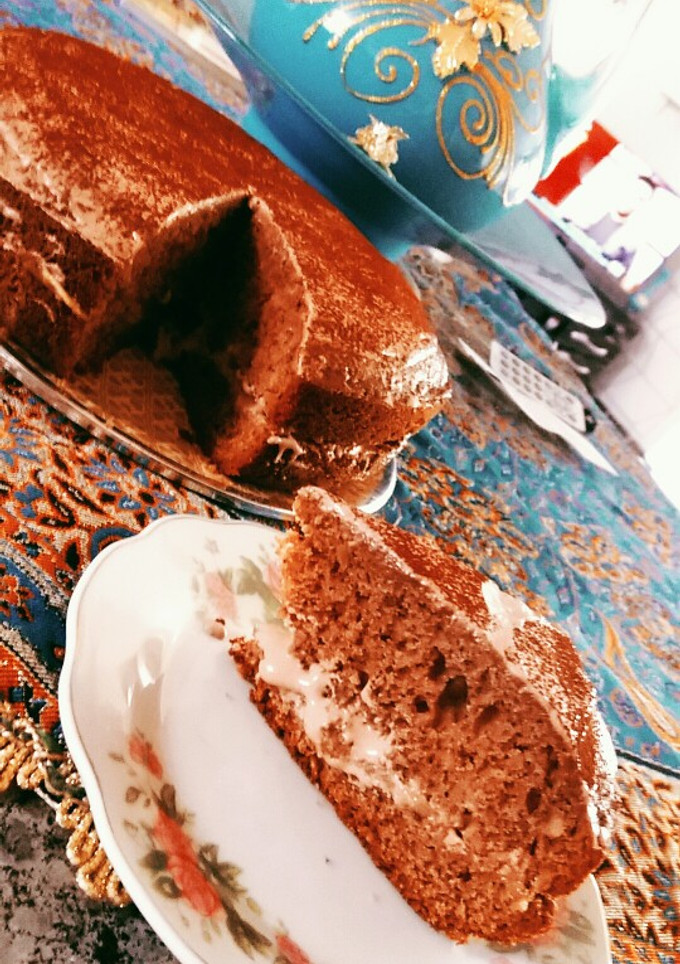 عکسی از دستور کیک موز و گردو