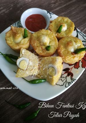 Foto resep Bihun Fantasi Keju Telur Puyuh