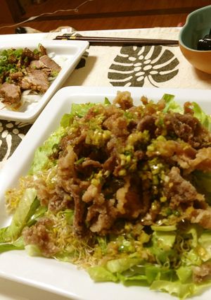 A picture of All-Purpose Dressing Crispy Stir-Fry Pork In a Fragrant Sauce.