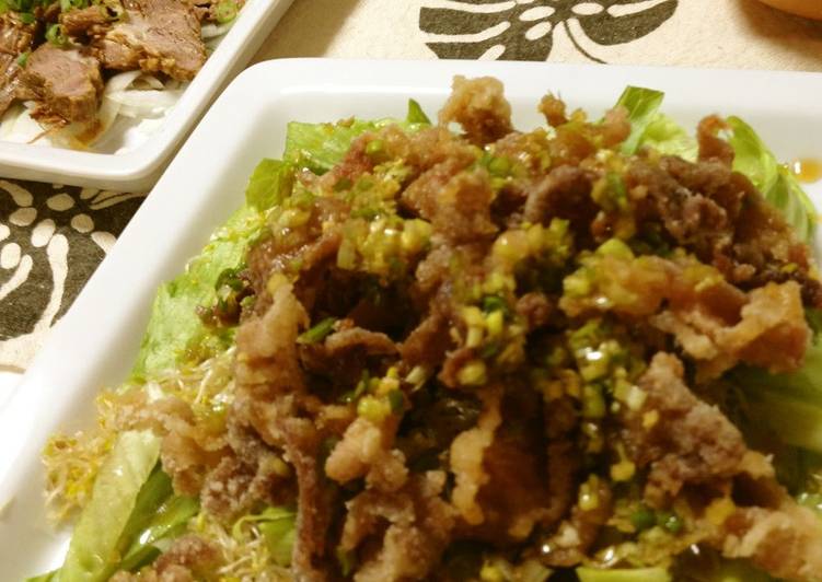 Simple Way to Prepare Perfect All-Purpose Dressing Crispy Stir-Fry Pork In a Fragrant Sauce