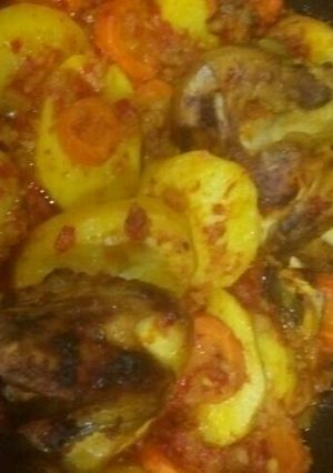 صورة لوصفة صينية بطاطس بالدجاج