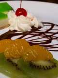 Lime Jelly slice with Biscuits Base