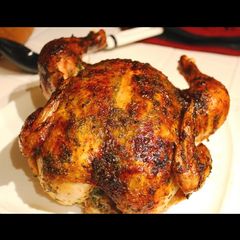 Roasted chicken A picture of Roasted chicken.