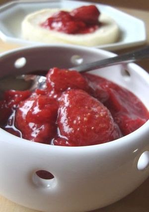 A picture of Mom's Strawberry Jam.