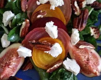 How To Serving Recipe Beet and fig salad Delicious and Healthy