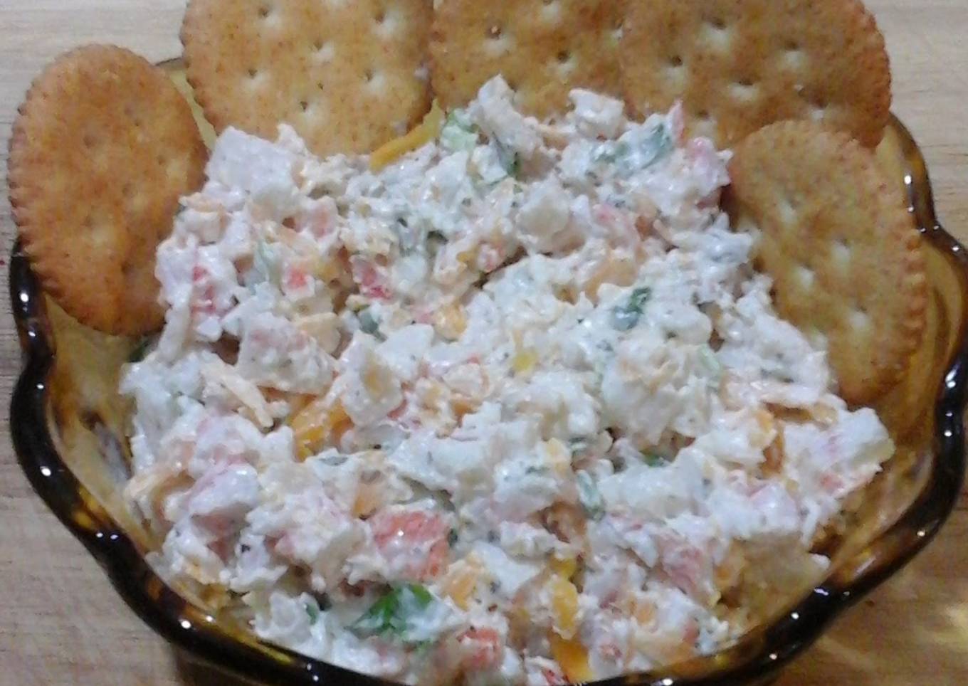 Recipe of Super Quick Homemade Imitation Crab Salad
