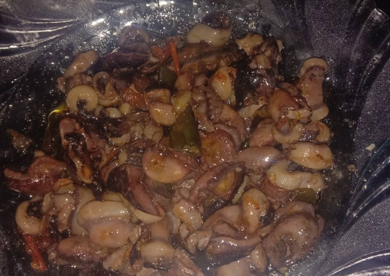 Tumis sayap cumi sederhana