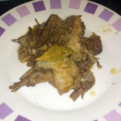 A picture of Pigeon Fricassee.