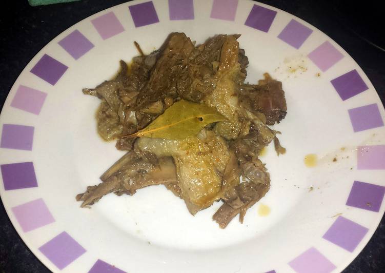 Recipe of Homemade Pigeon Fricassee