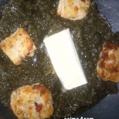 A picture of Palak paneer❤.