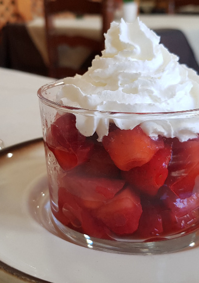 Una foto de Fresas con nata