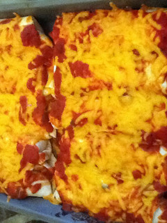 A picture of Chicken Enchiladas.