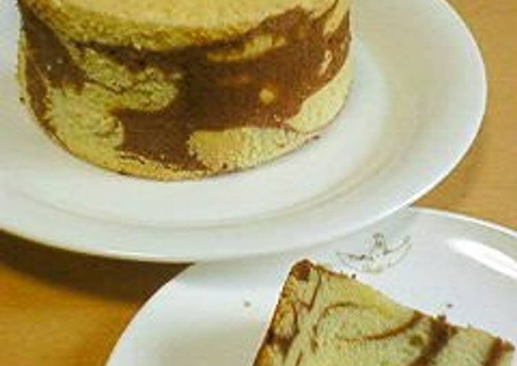 Steps to Make Any-night-of-the-week Marbled Chiffon Cake Cocoa Chiffon
