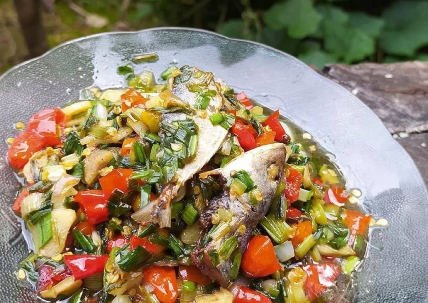 Ikan asin daun bawang