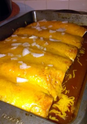 A picture of Encheritos, just like Taco Bell.