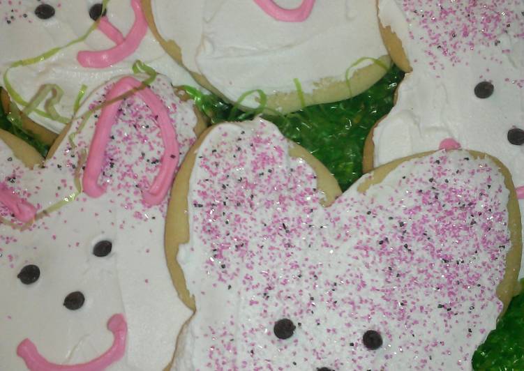 " Easter Bunny's Gone Wild " - Cut out Cookie Dough .....