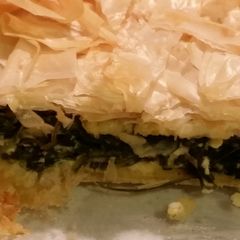 A picture of Spinach phyllo pie.