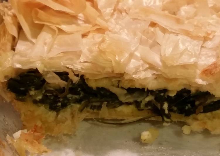 Recipe of Speedy Spinach phyllo pie