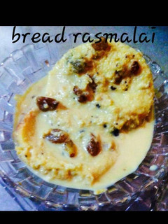 A picture of Bread Rasmalai.