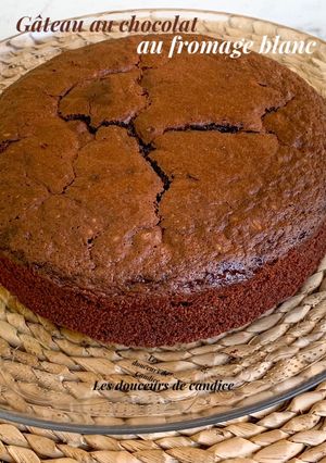 Une photo de Gâteau au chocolat au fromage blanc