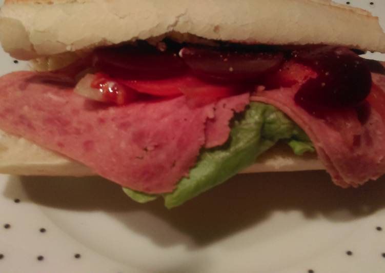 Easiest Way to Prepare Ultimate Mandys corned beef sub