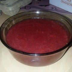A picture of Homemade Strawberry Jam (Mermelada de Frutilla Casera).